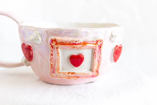 Cuore Mio Mug, Mother of Pearl Lustre ππ