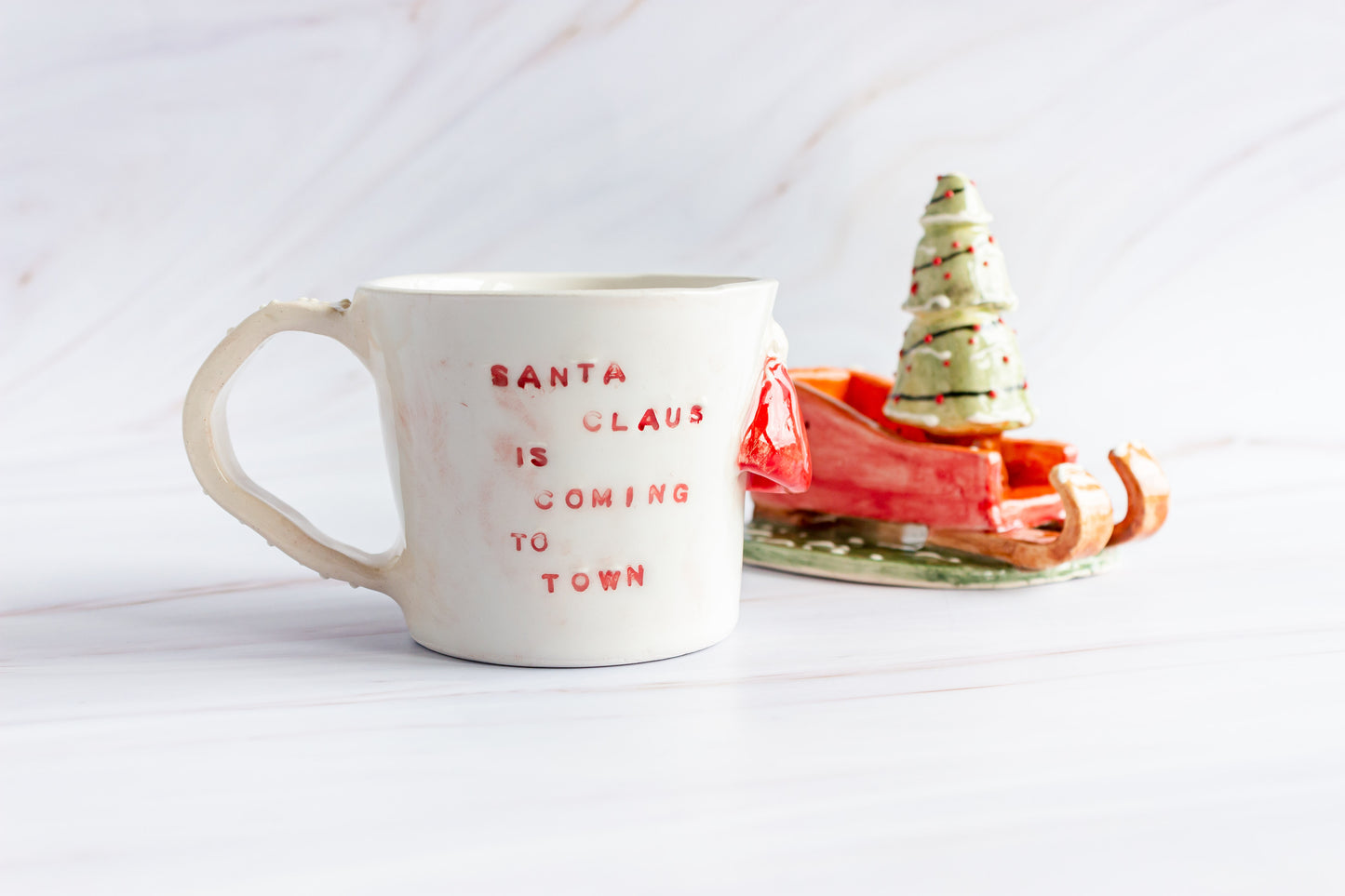 Santa Claus is Coming To Town Mug with the Lid 🦌🛷
