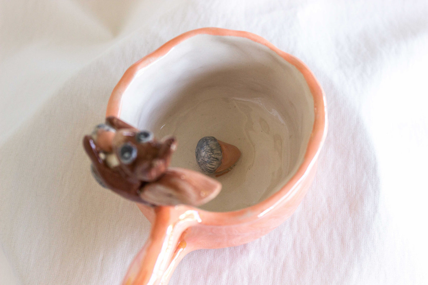 Oh My Squirrel Mug, Mother of Pearl Lustre ✨🐿️🥜