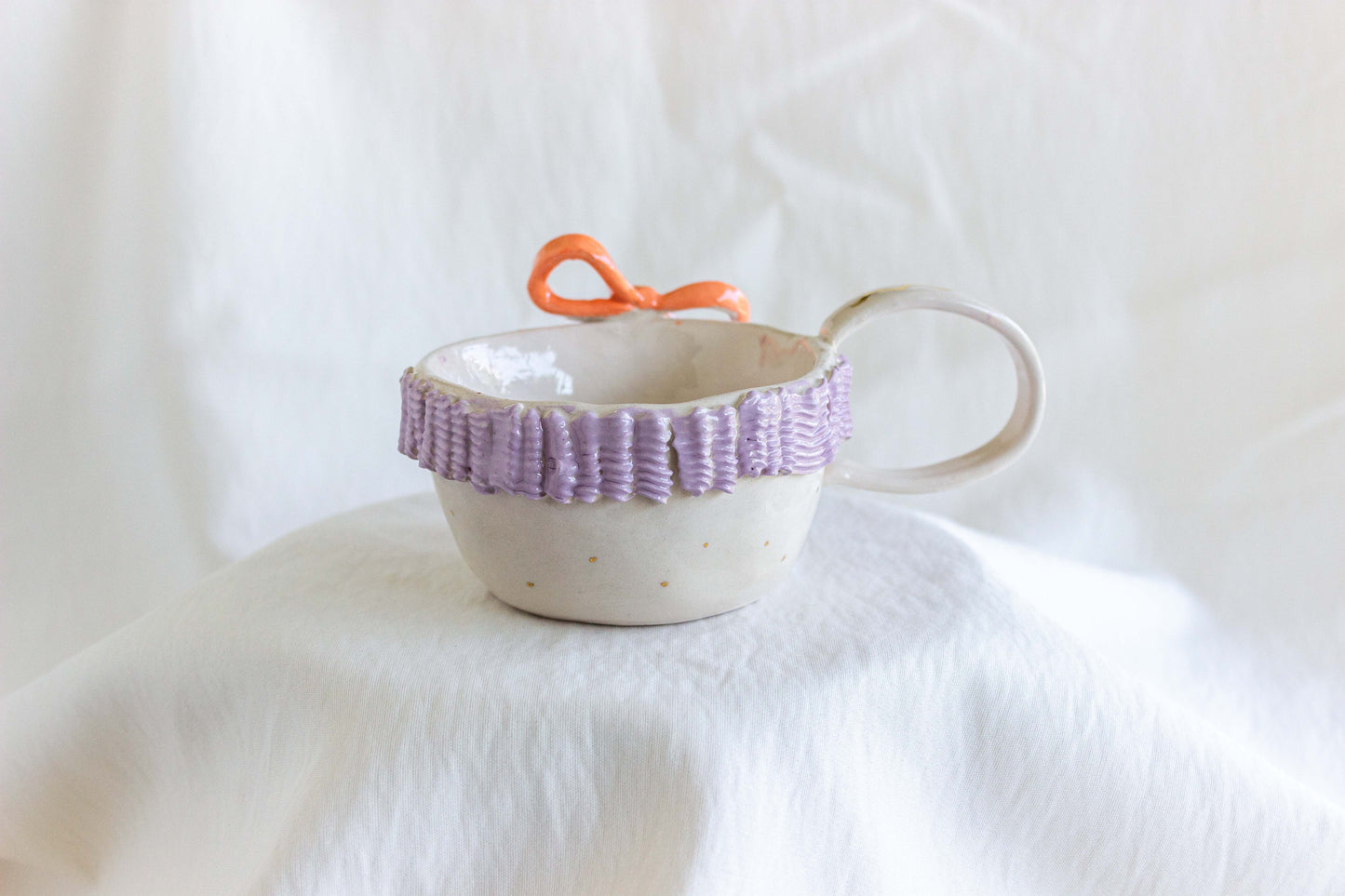 Ribbon Ribbon Mug, 24k Gold Lustre 🎀💗