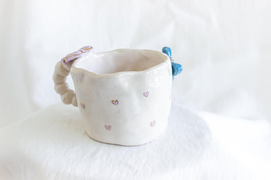 I'm Just a Girl Mug 🌈🌸 24k gold lustre