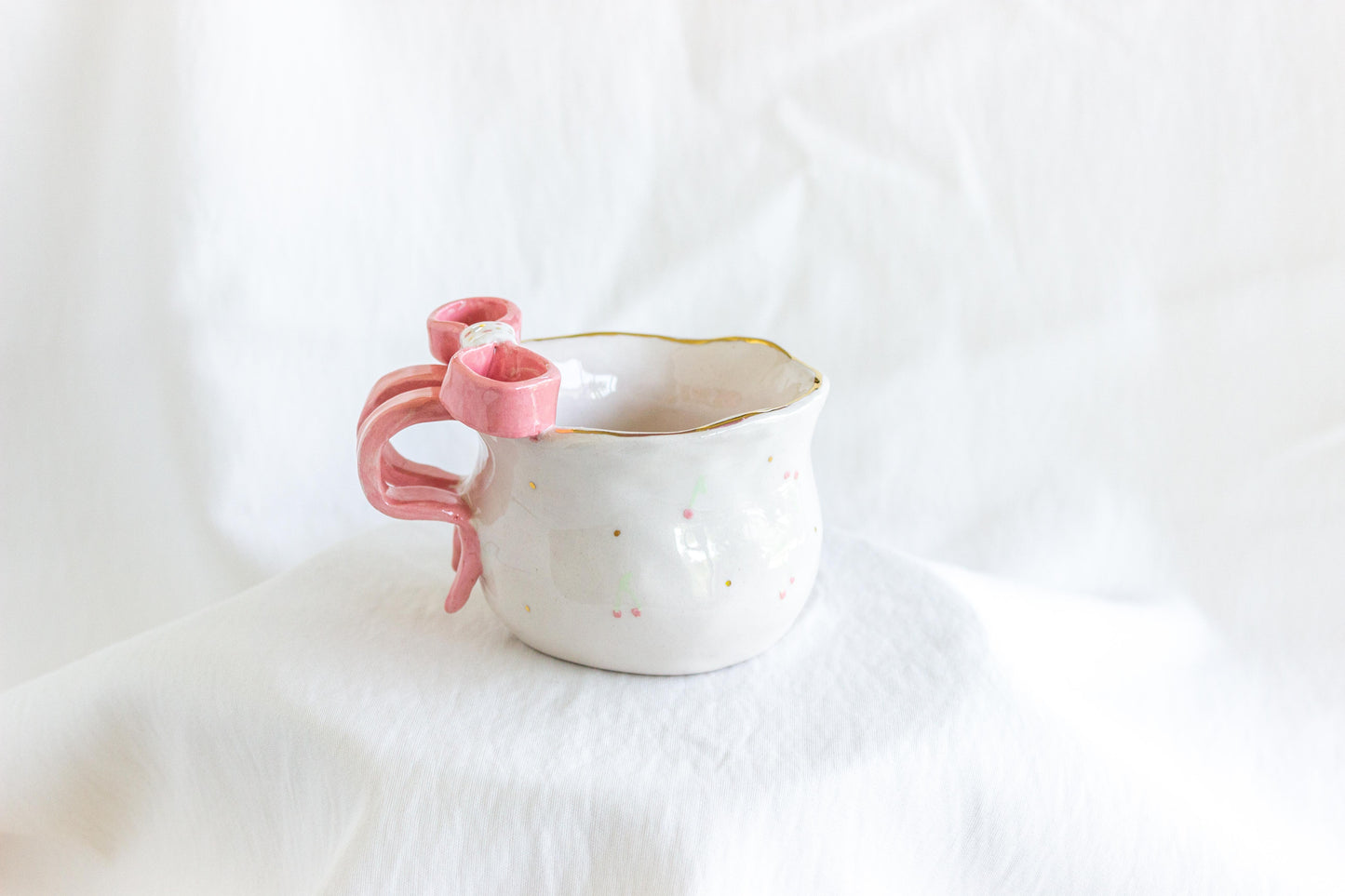 Ribbon Mug 💖✨ 24k Gold Lustre