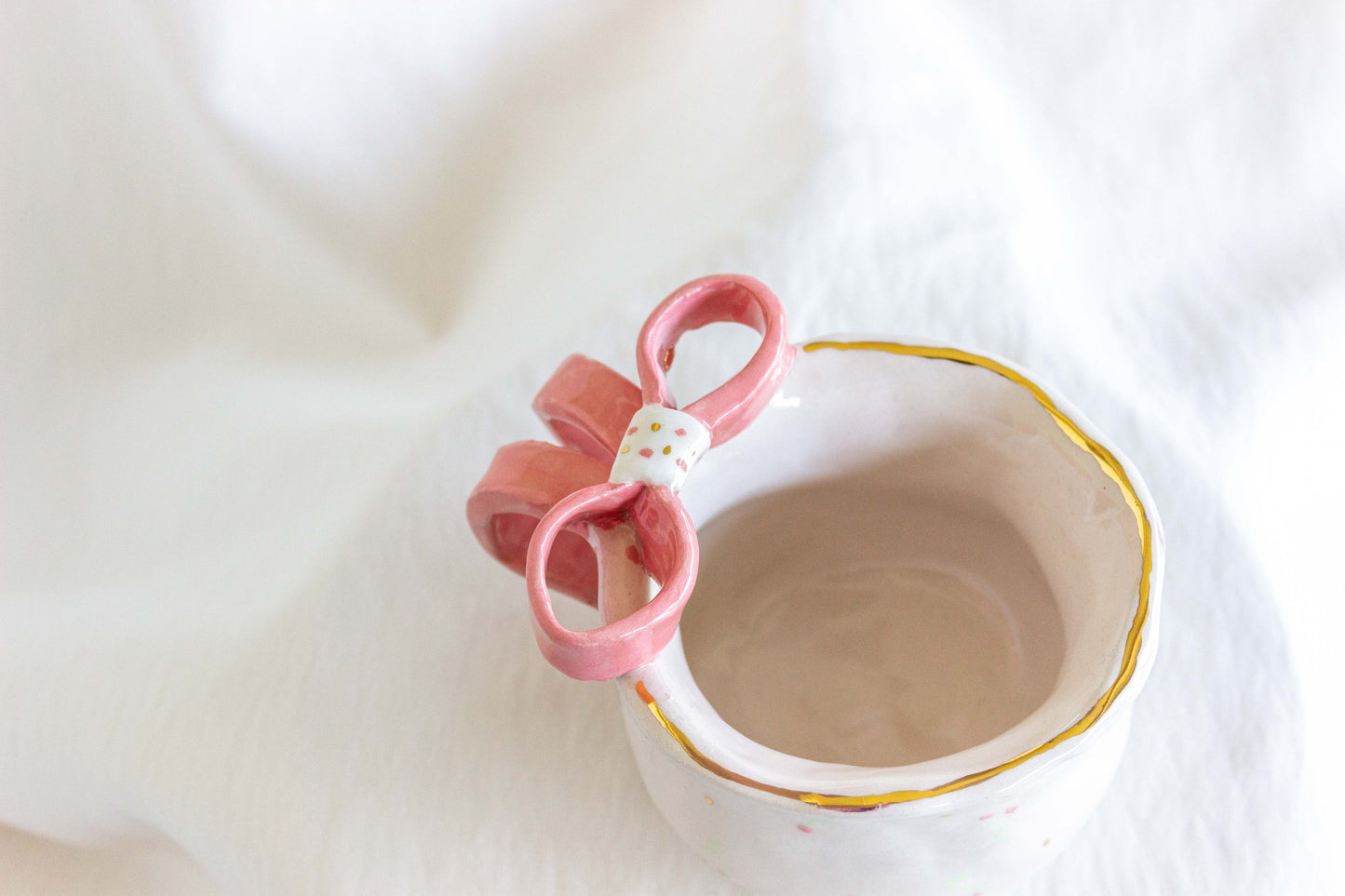 Ribbon Mug 💖✨ 24k Gold Lustre