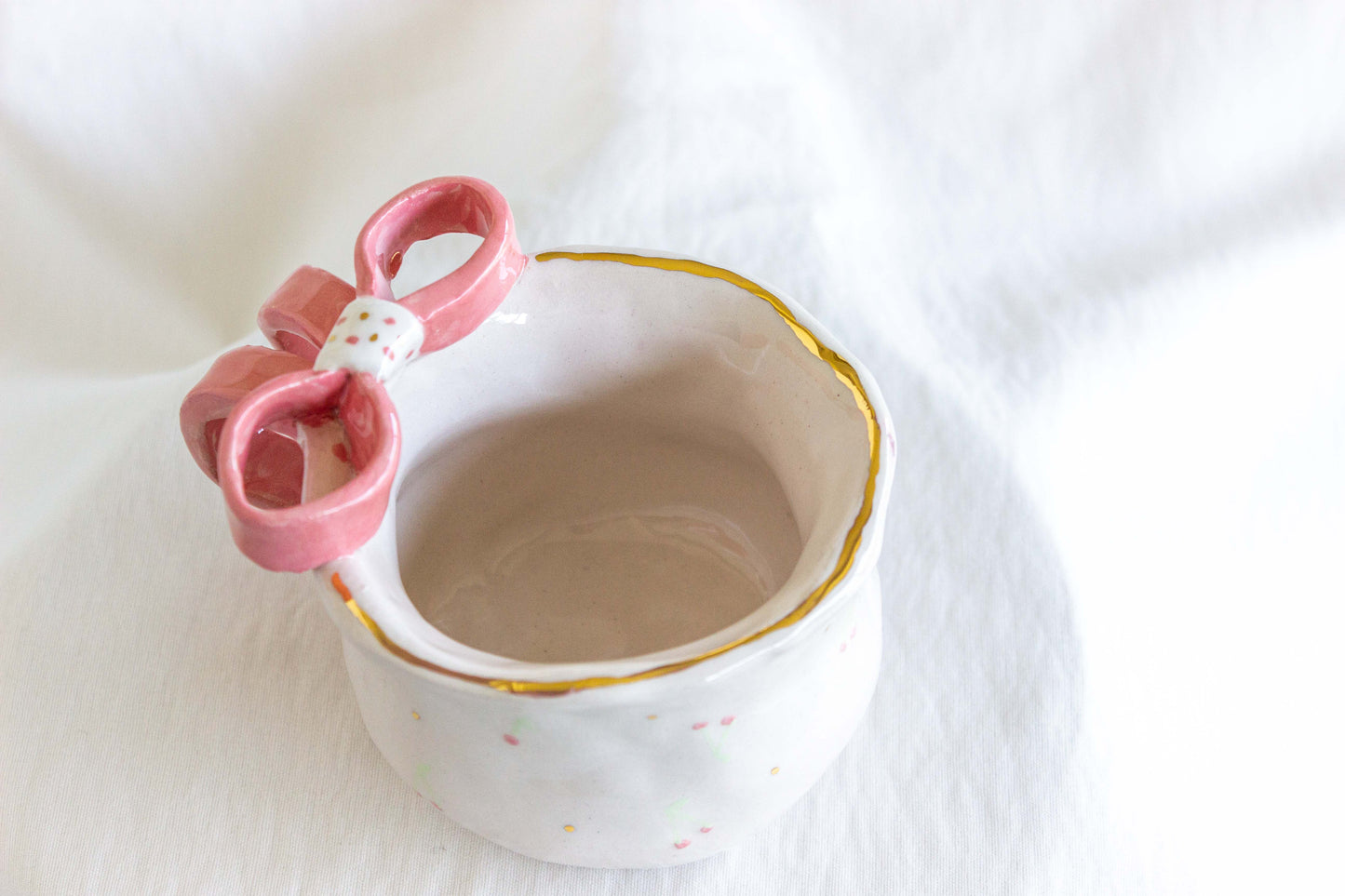 Ribbon Mug 💖✨ 24k Gold Lustre