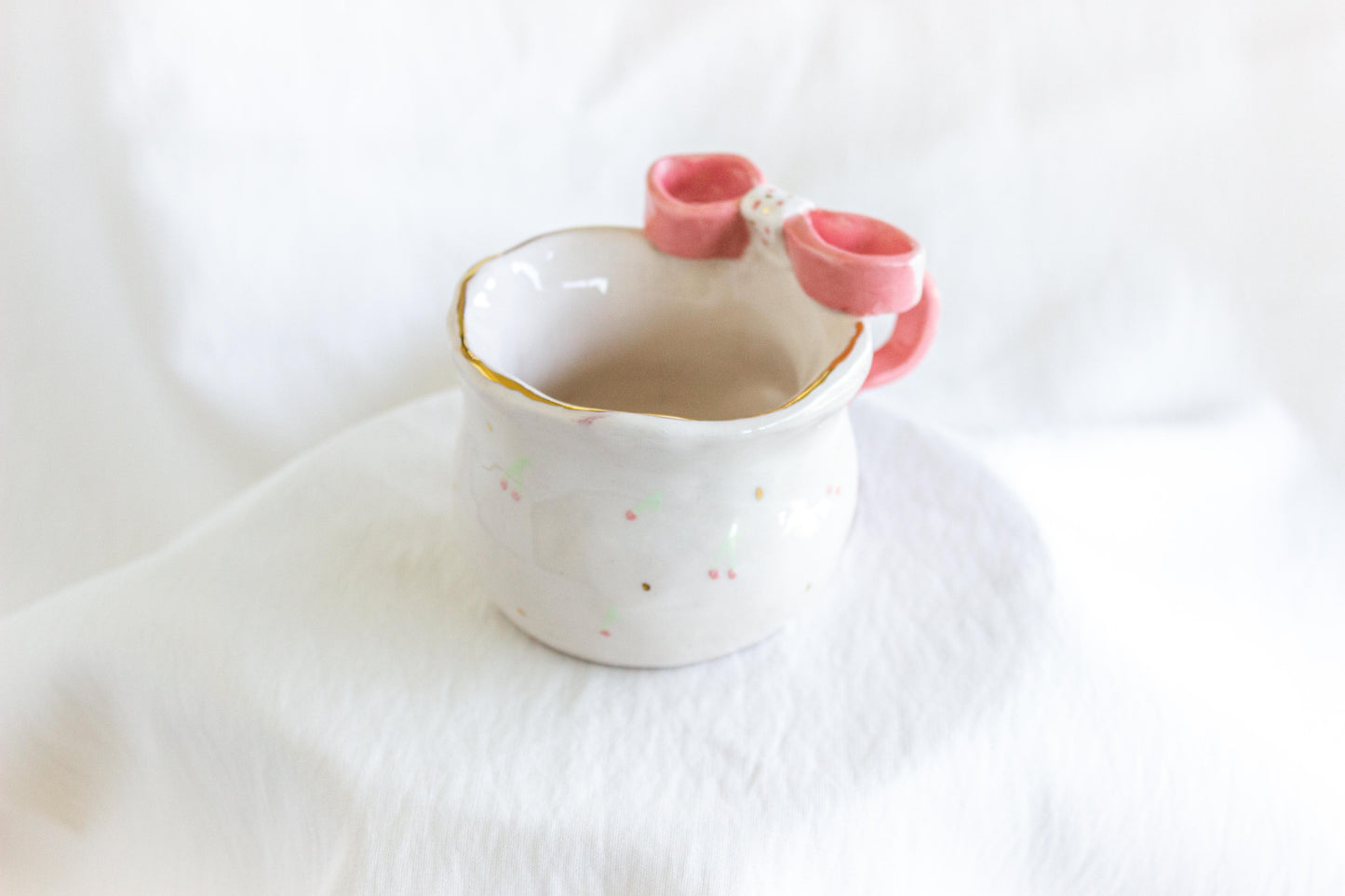 Ribbon Mug 💖✨ 24k Gold Lustre