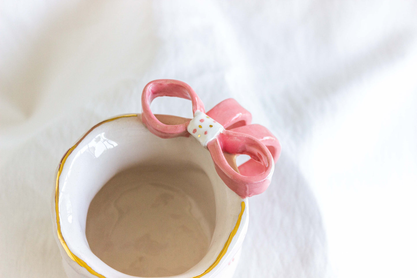 Ribbon Mug 💖✨ 24k Gold Lustre