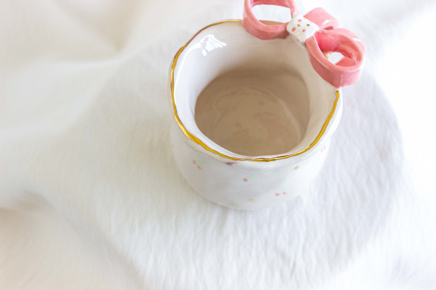 Ribbon Mug 💖✨ 24k Gold Lustre