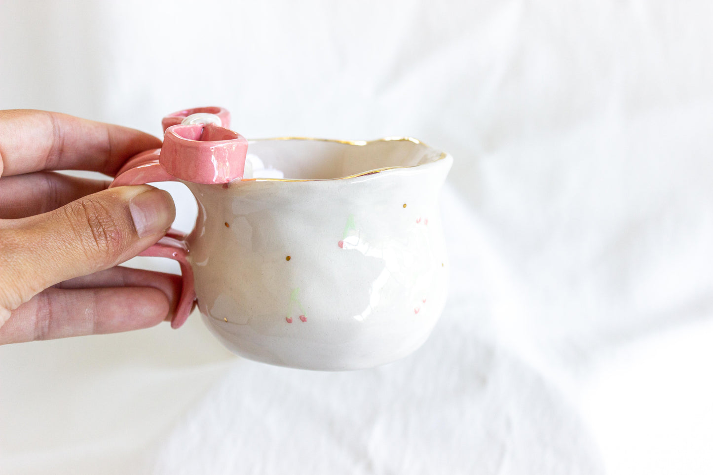Ribbon Mug 💖✨ 24k Gold Lustre