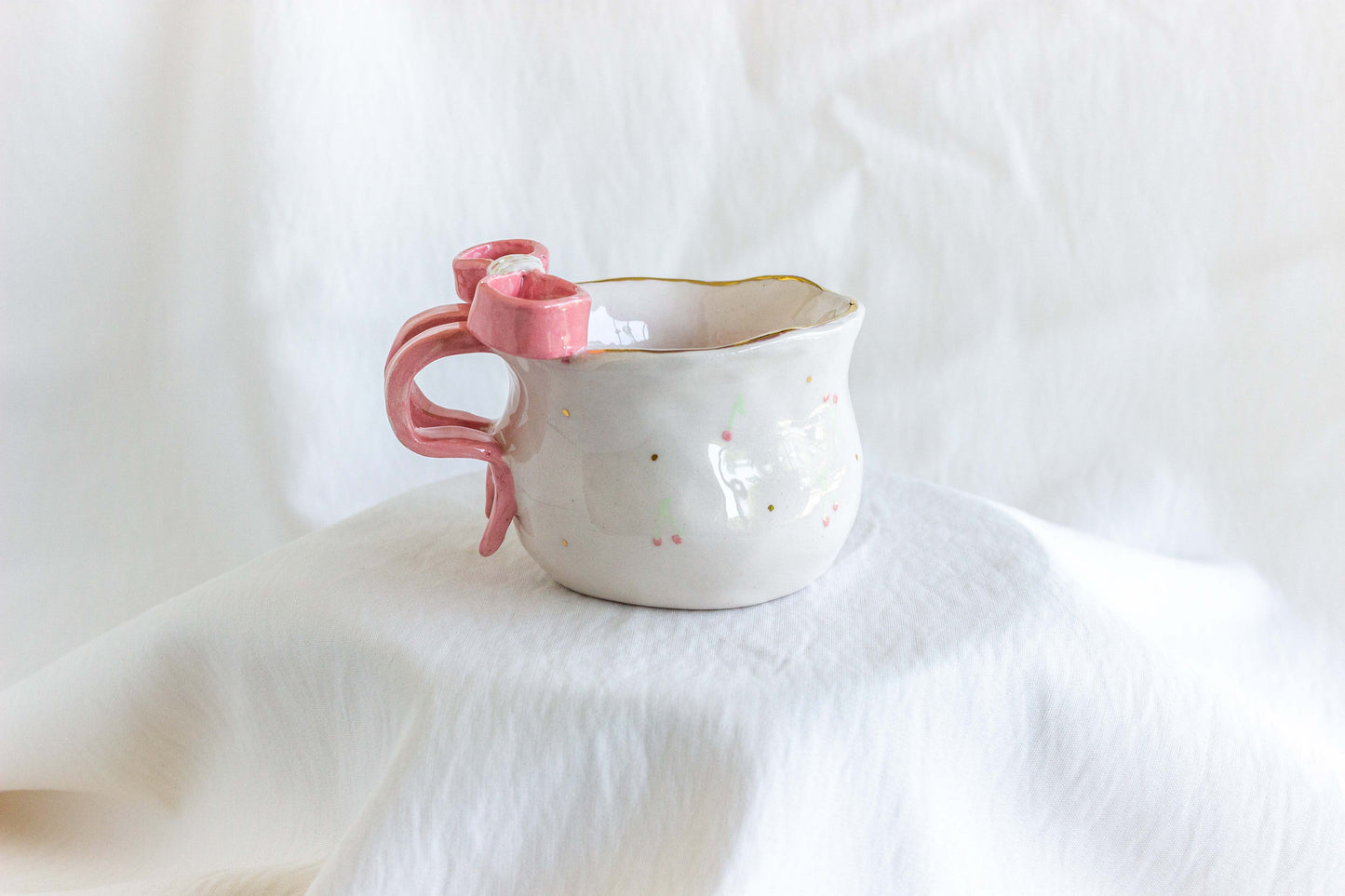 Ribbon Mug 💖✨ 24k Gold Lustre