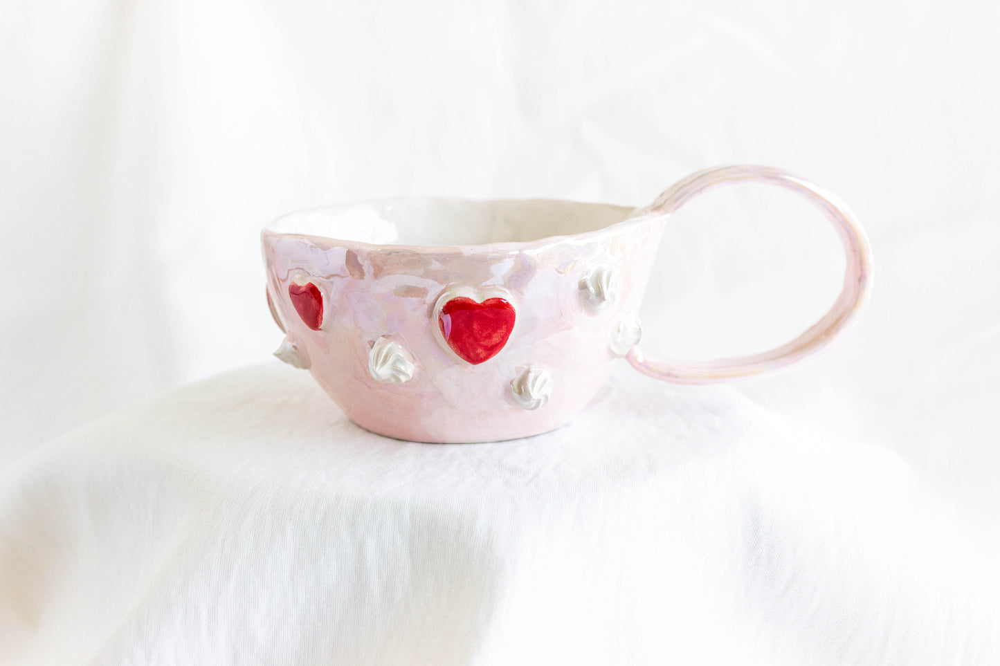 Cuore Mio Mug, Mother of Pearl Lustre 💖💘