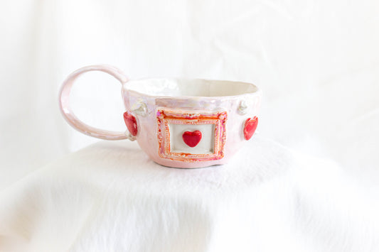 Cuore Mio Mug, Mother of Pearl Lustre 💖💘