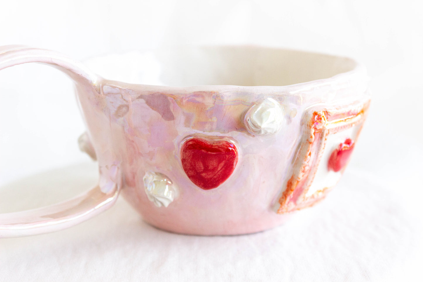 Cuore Mio Mug, Mother of Pearl Lustre 💖💘