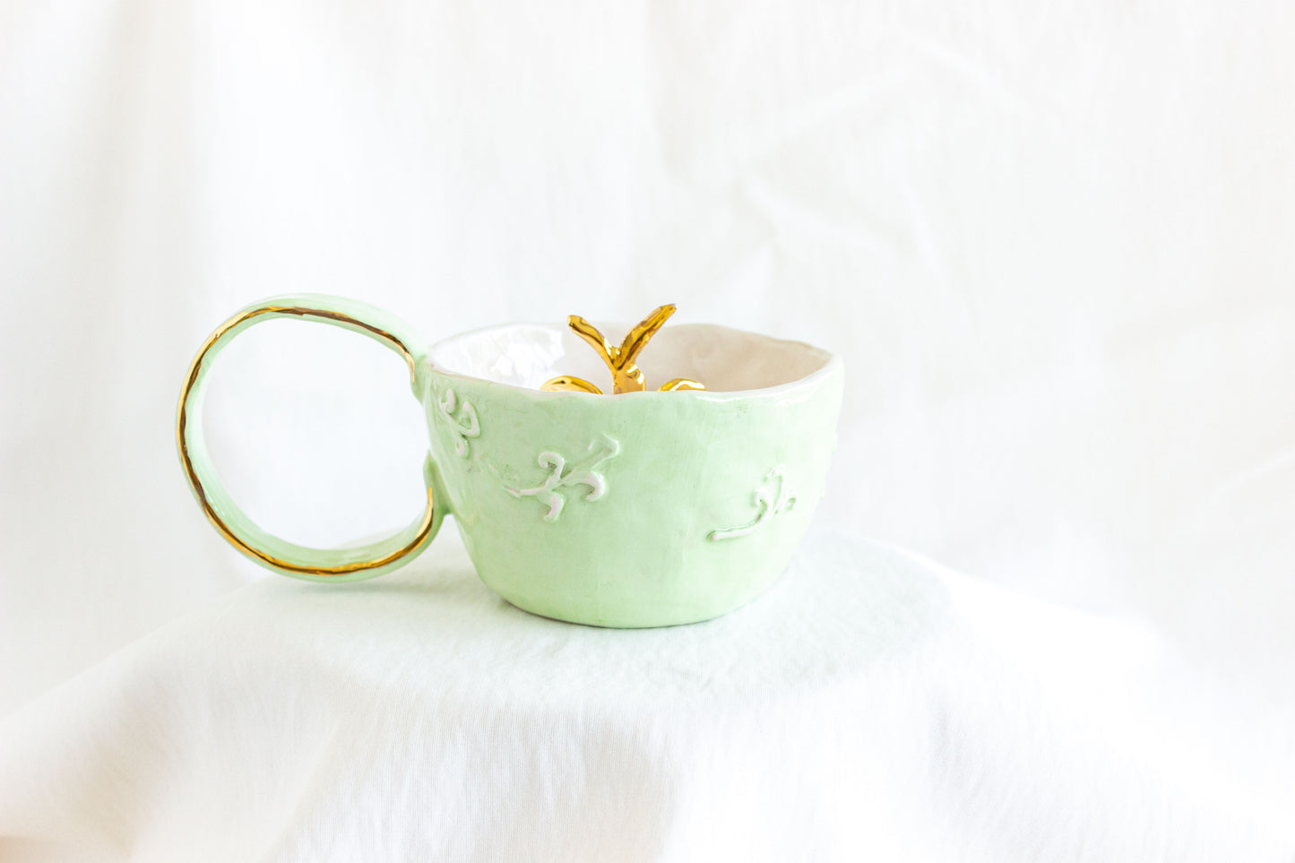 Golden Butterfly Mug, 24k Golden Lustre 🦋✨