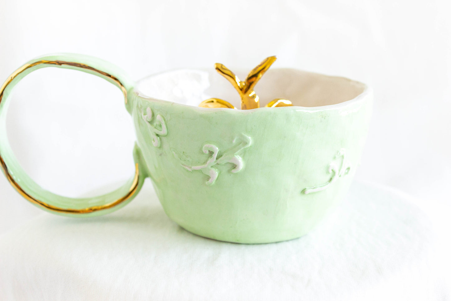 Golden Butterfly Mug, 24k Golden Lustre 🦋✨