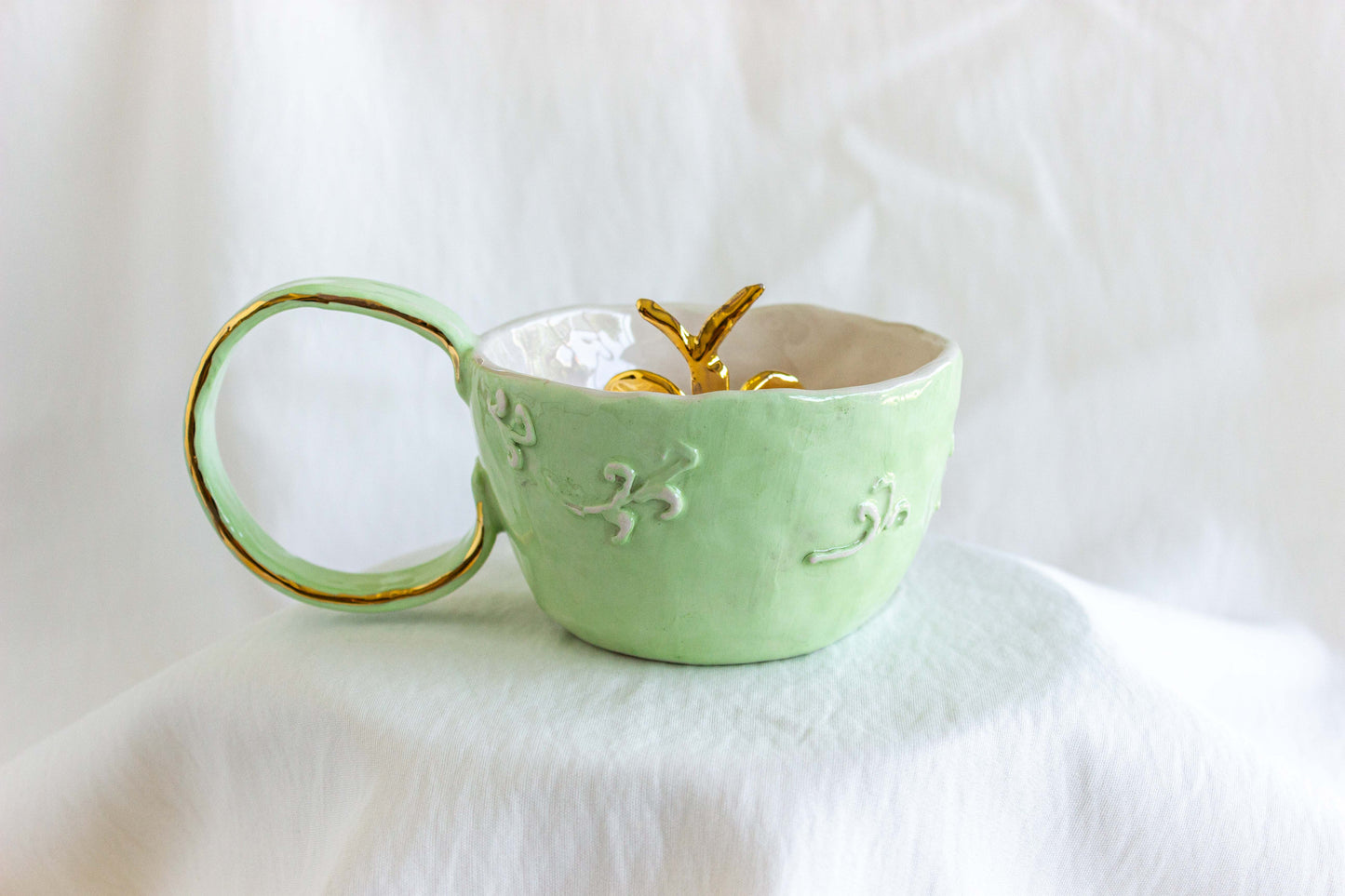 Golden Butterfly Mug, 24k Golden Lustre 🦋✨
