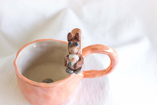 Oh My Squirrel Mug, Mother of Pearl Lustre ✨🐿️🥜